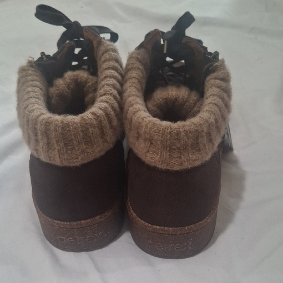 Aetrex Women's Dark Brown High-Top Sneakers Size 9 - Picture 6 of 10